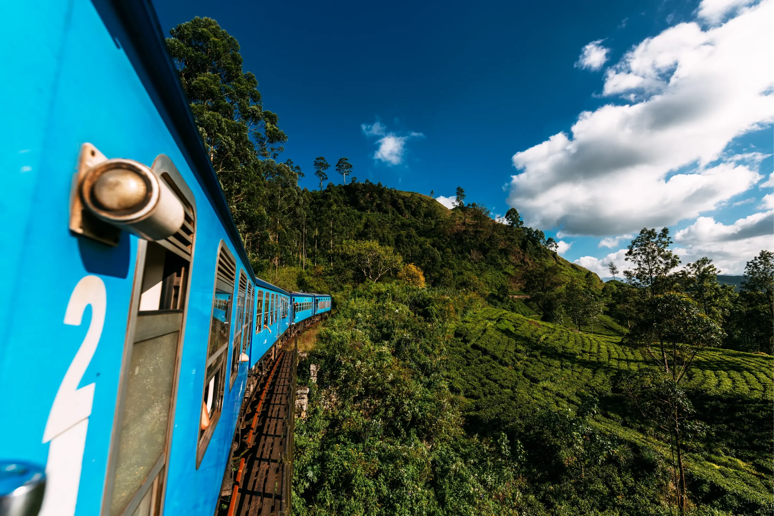 Train through Sri Lanka